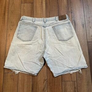 Vintage‎ Baggy Jean Shorts Men's Size 38 Wrangler Light Wash Jorts